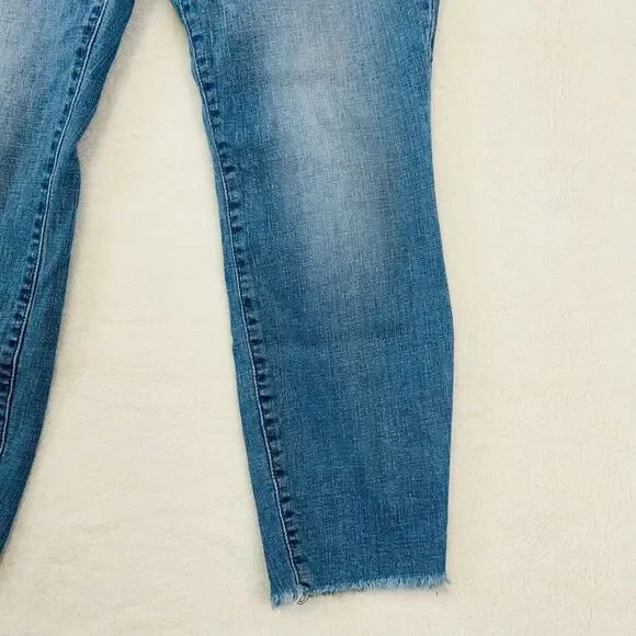 Lucky Brand Straight Ankle Crop Jeans 8/29 Mid Rise Dark Wash Denim - Picture 6 of 16